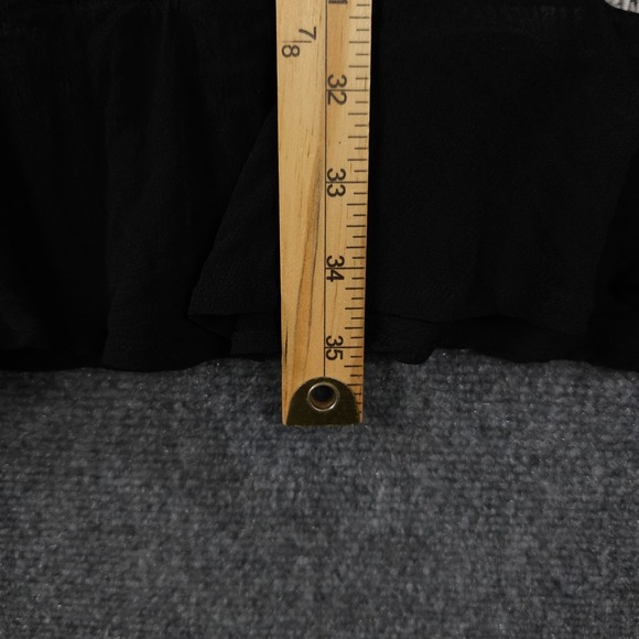 Anthropologie Vanessa Virginia Dress Womens 6 Black White Embroidered V Neck - Picture 7 of 12